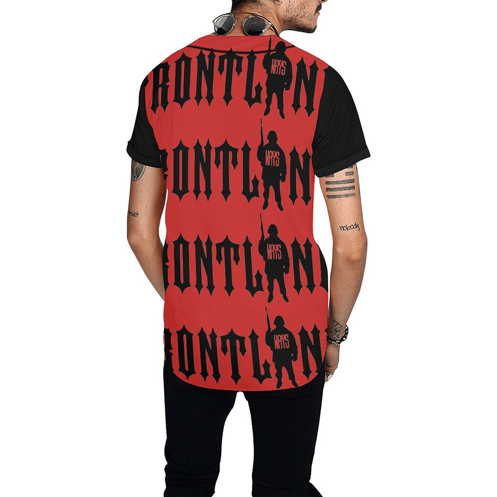 Thumbnail: RED AND BLACK BASEBALL FRONTLINE JERSEY