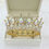 Thumbnail: Vintage Baroque Queen King Bride Tiara Crown