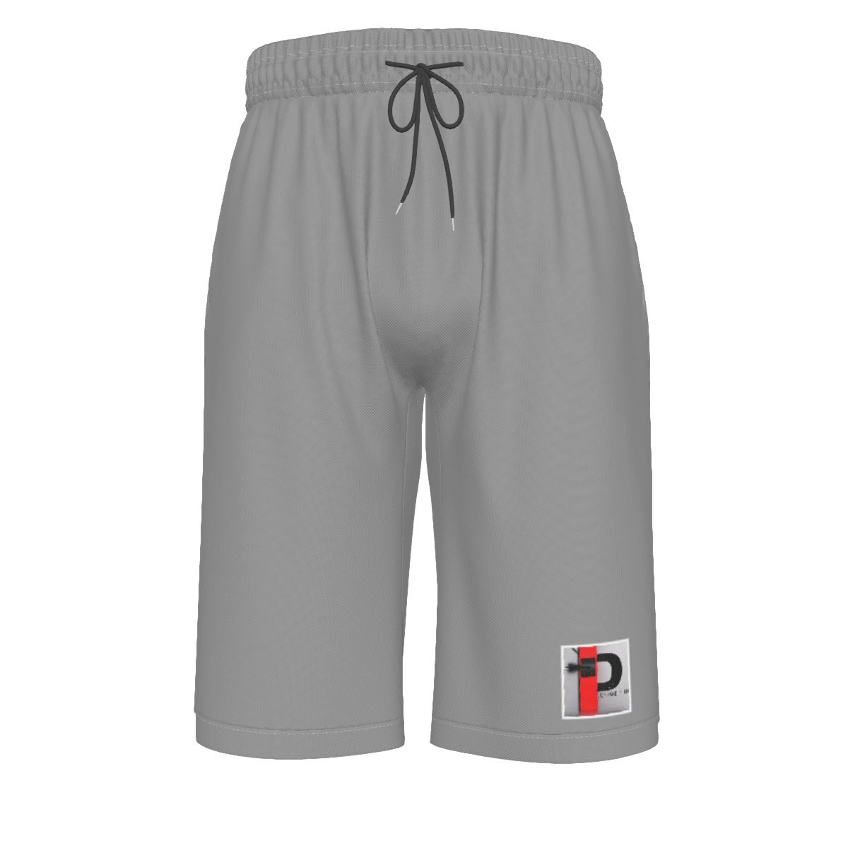 GET PLUGGED IN GRAY-The-Knee Shorts