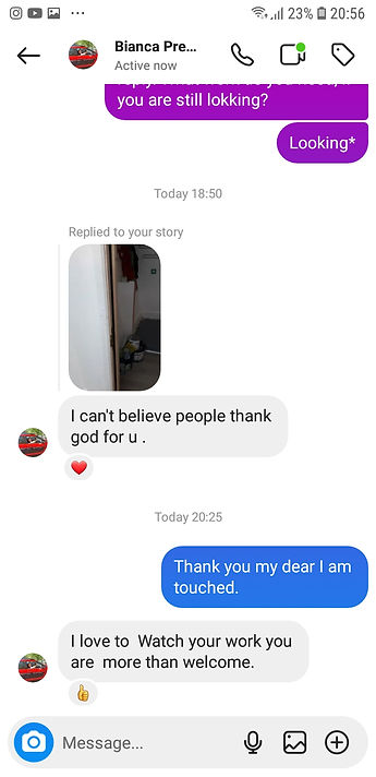 Instagram follower comment one