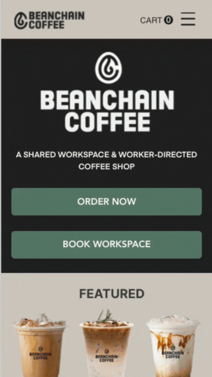 Rebranding [Brand Name] My Take on a Coffee Shop Logo.gif