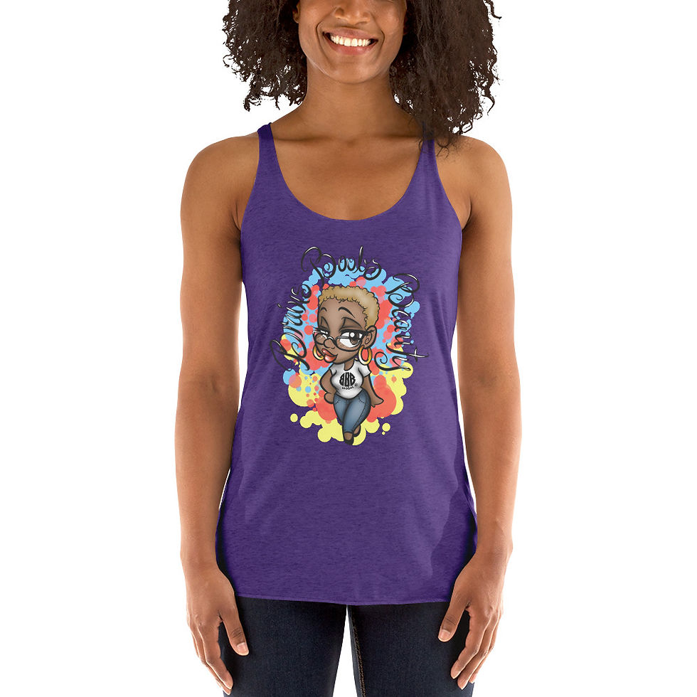 Thumbnail: Brains Boobs Beauty Racerback Tank