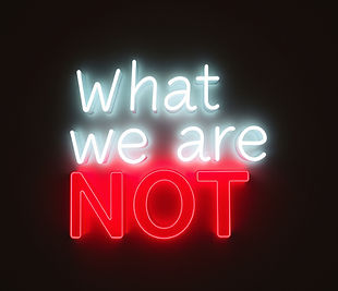 What we are NOT