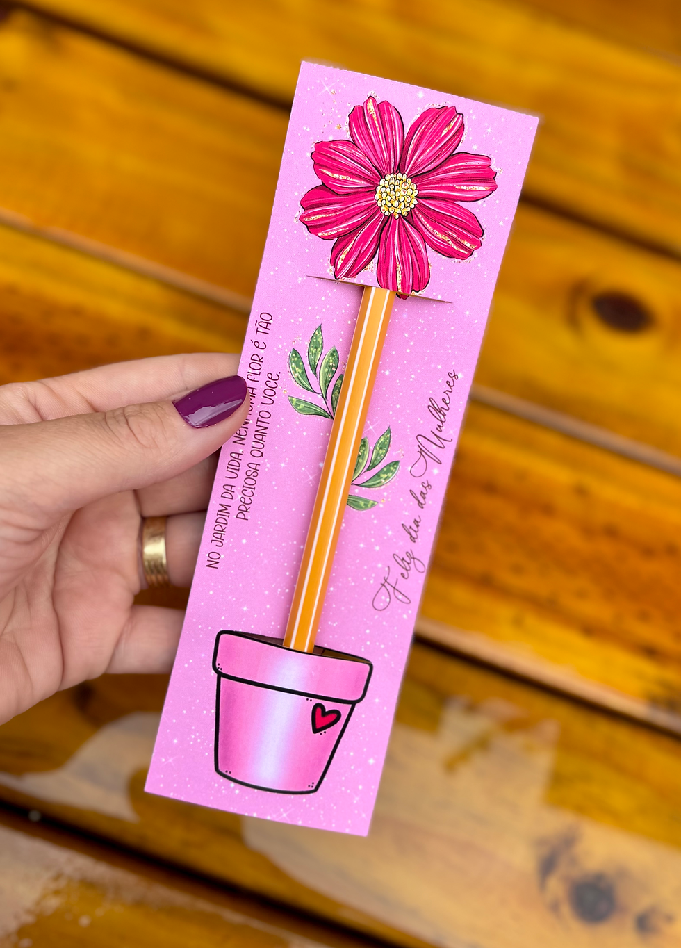 Miniatura: ARQUIVO TAG PARA LÁPIS/ CANETA EM PDF DIA DAS MULHERES