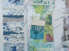 Day 2 @Creative Threads workshop and Print, Collage & Stitch
