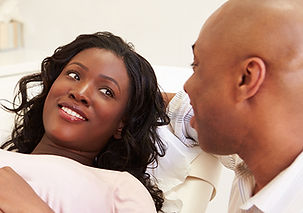 Woman getting ultrasound