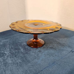 Amber Cake Plate