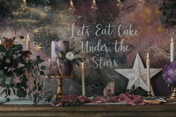 dessert table inspired by the stars