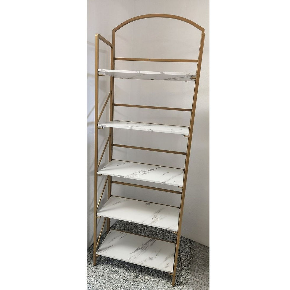 Gold & Marble Display Shelf