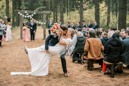 the just married 1st kiss