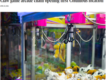 Fantasy Claw Arcade Is Getting Noticed Ahead of Easton Town Center Opening in Columbus, OH