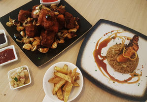 Dining Snippets: Poultry Stack x Chao Chao Gyoza x Ono Poke Bowl