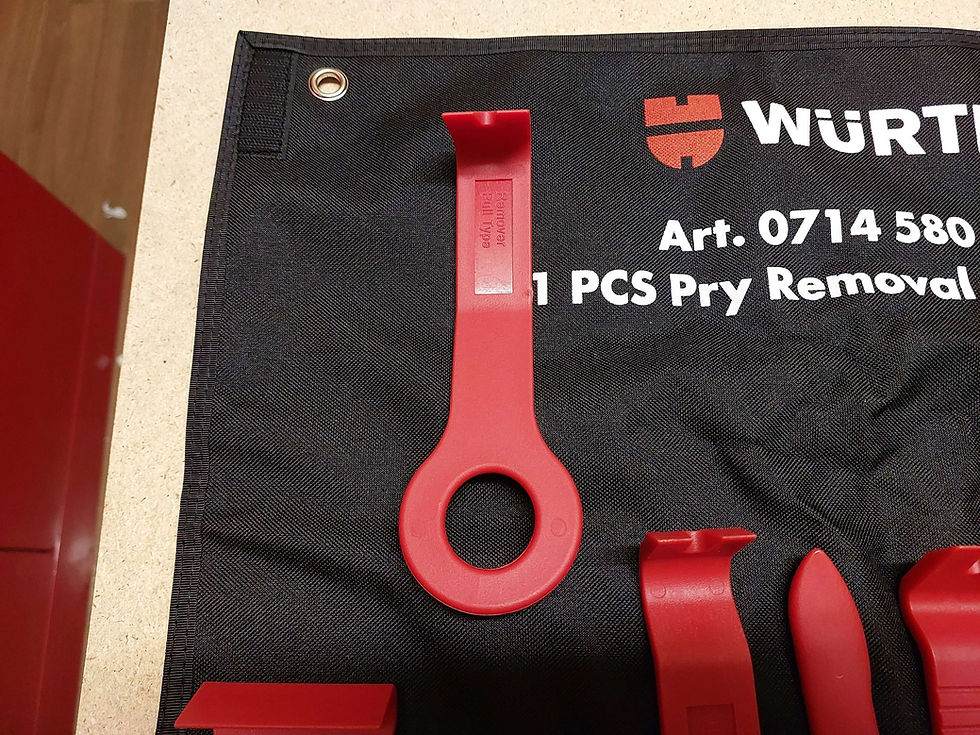 Thumbnail: Wurth Automotive panel Pry-Bar and wedge set (071458000) 11 Pcs