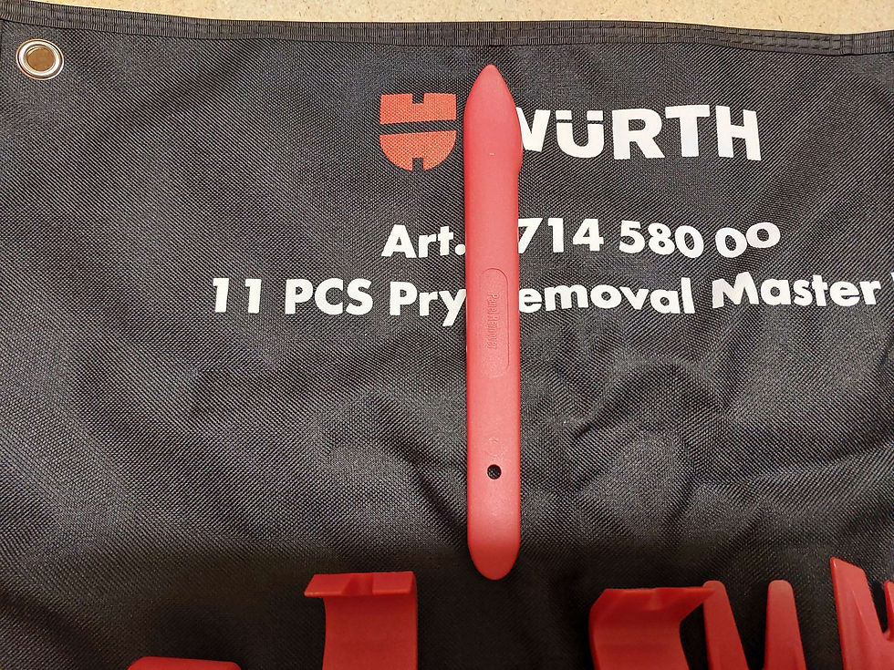 Thumbnail: Wurth Automotive panel Pry-Bar and wedge set (071458000) 11 Pcs