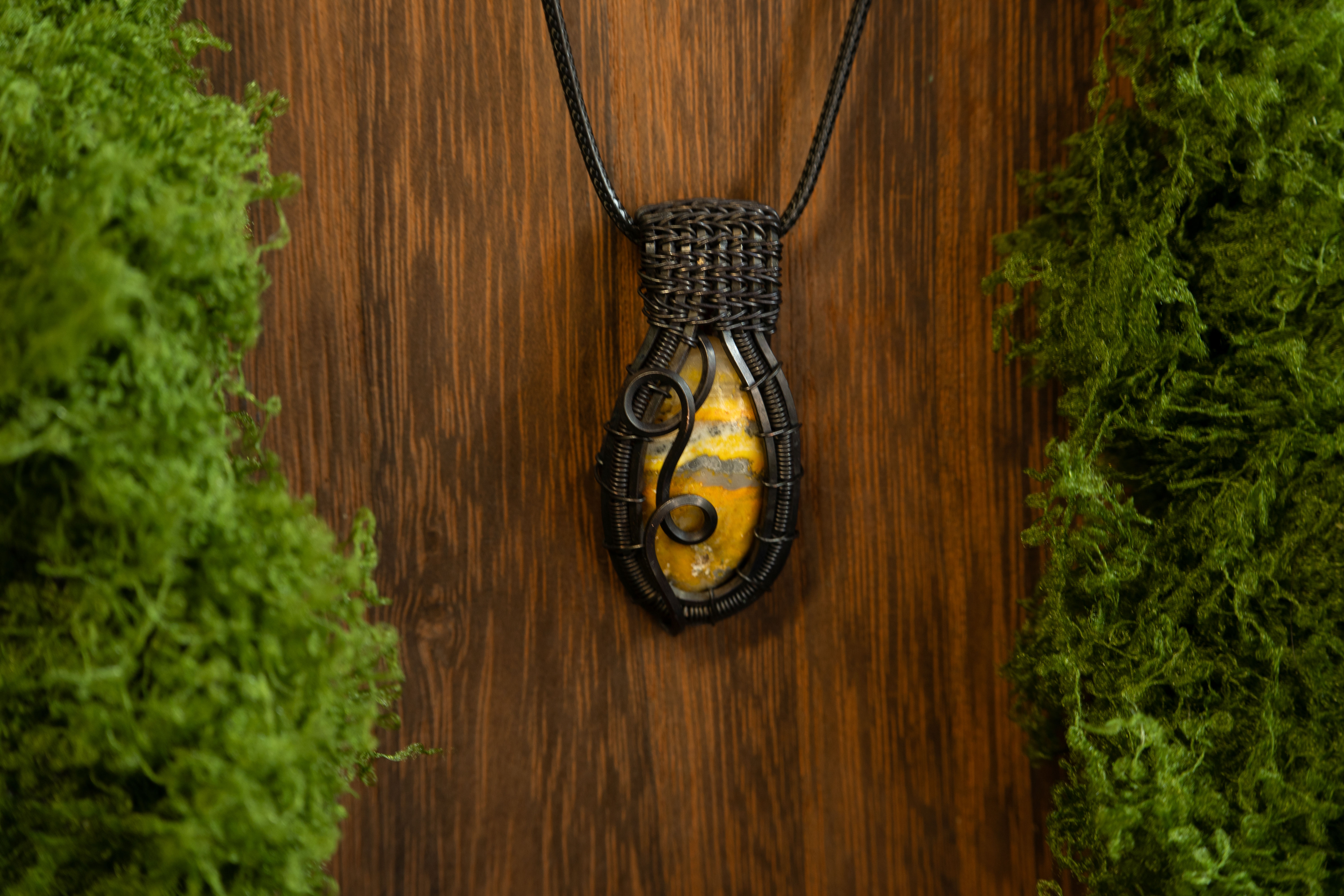 Bumble Bee Jasper pendant 