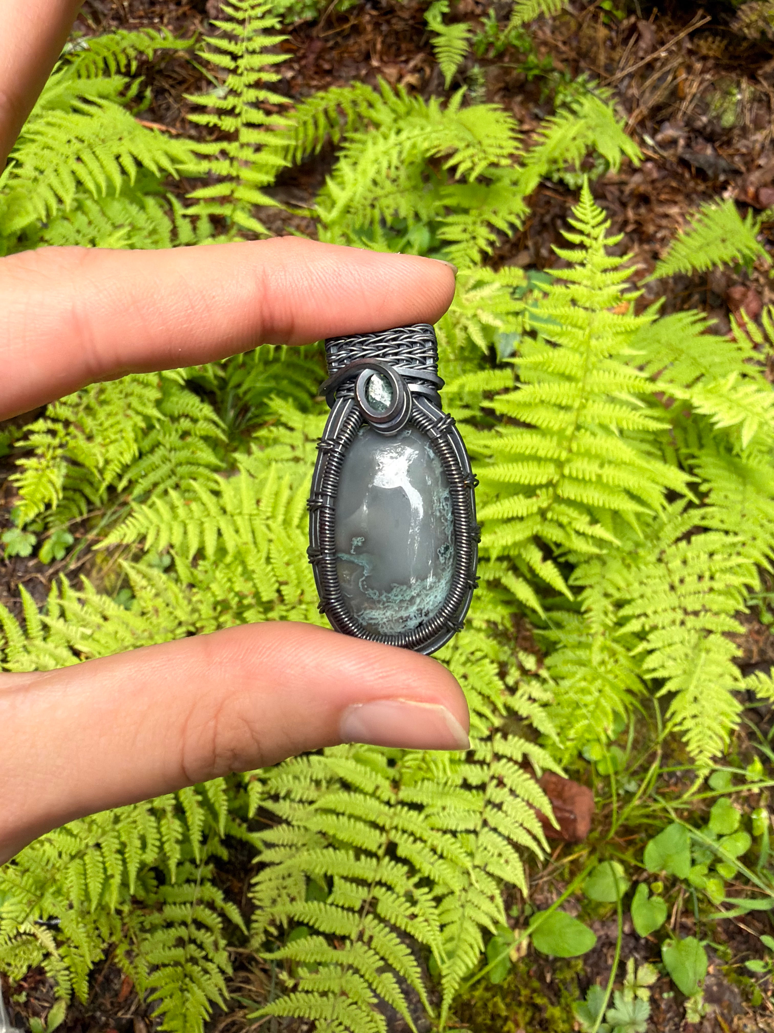 Moss Agate pendant 