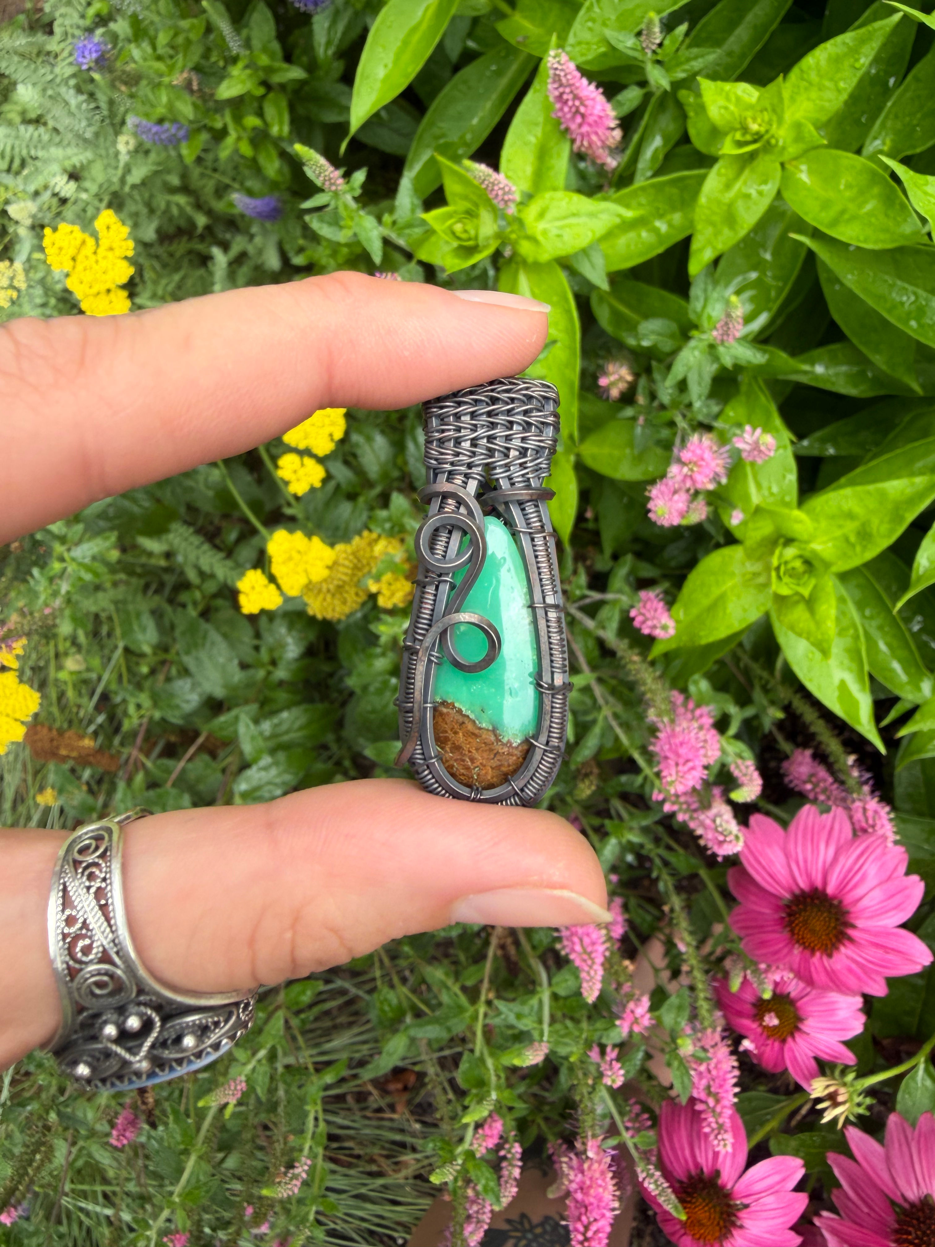 Chrysoprase pendant 