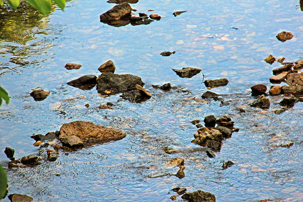 Water image along Rustic Road