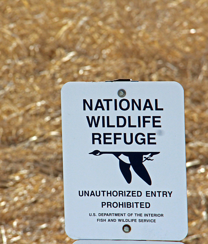 National Wildlife Refuge sign along Rustic Road 106 in Dodge County