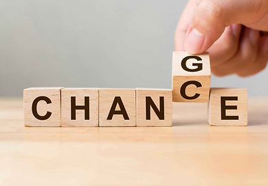Concept image showing the word 'Chance' turning into 'Change', symbolizing opportunity through change.