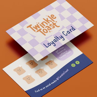 Loyalty Card Design for Kids Play Cafe Brand