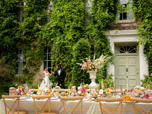 Colourful English meets Italian Garden Party Wedding Inspiration