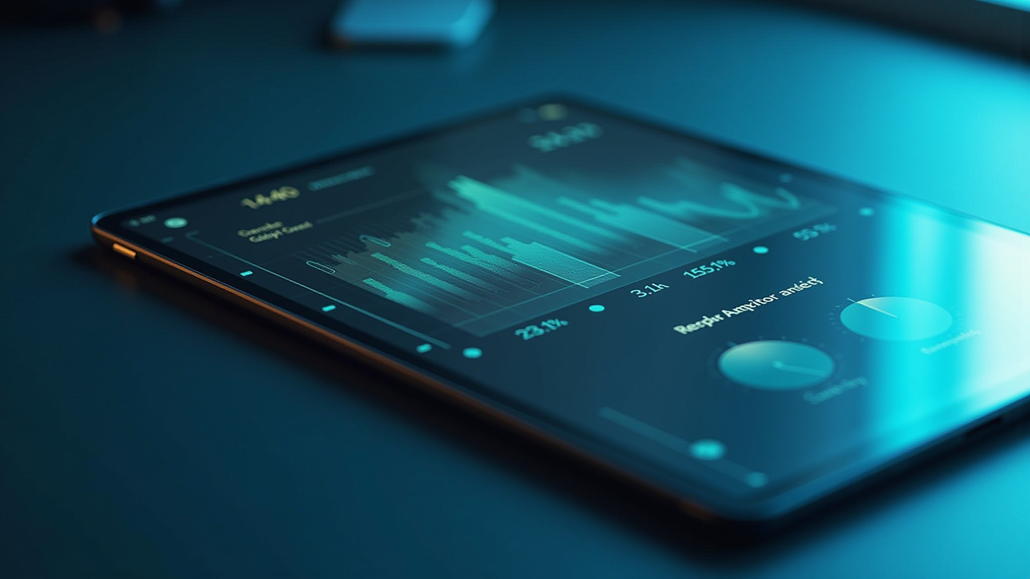 Business professional working on cybersecurity interface with digital AI graphics