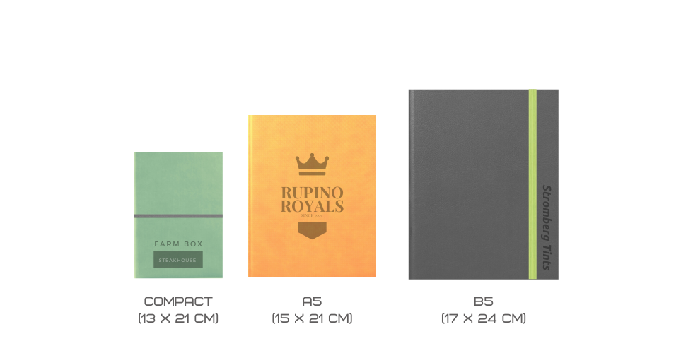 Edged Notebooks Sizes