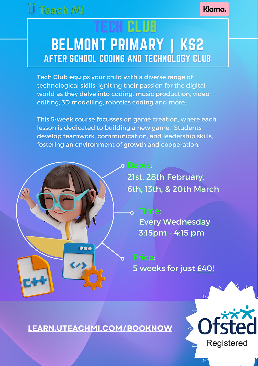 Belmont After School Tech Club (Year 3 - 6)