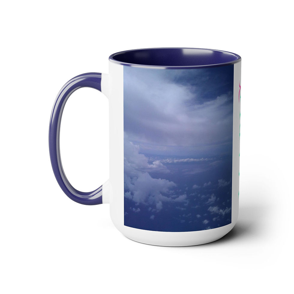 Thumbnail: Two-Tone Coffee Mugs, 15oz