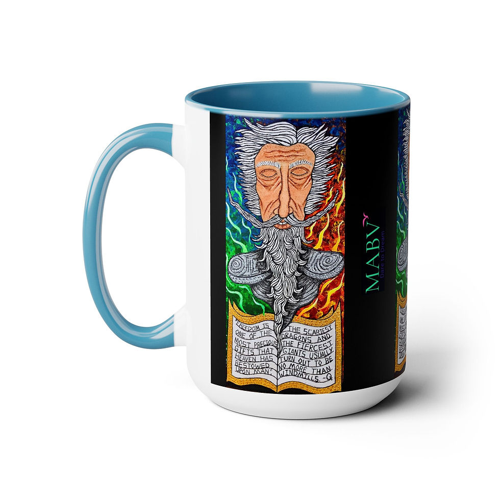 Thumbnail: Two-Tone Coffee Mugs, 15oz