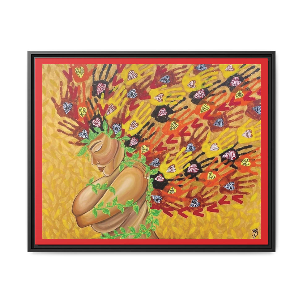 "Embracing Diversity" with Red Boarder