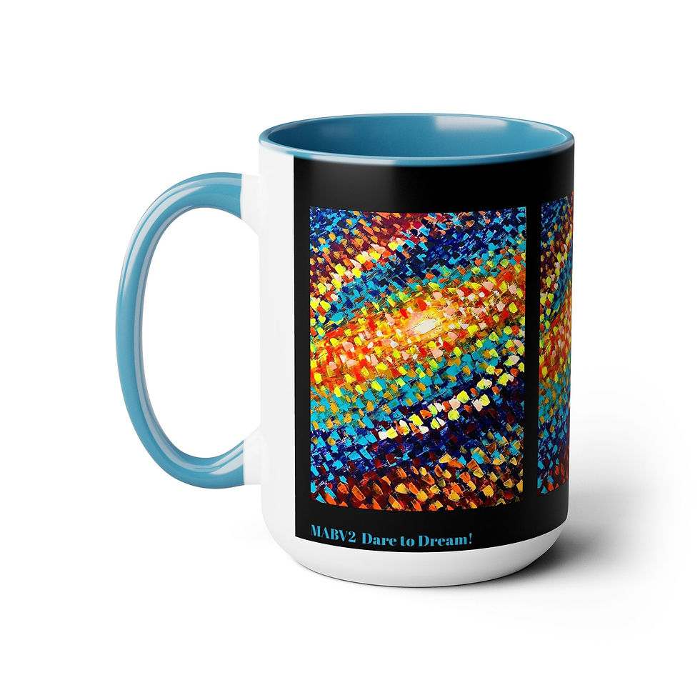 Thumbnail: Two-Tone Coffee Mugs, 15oz