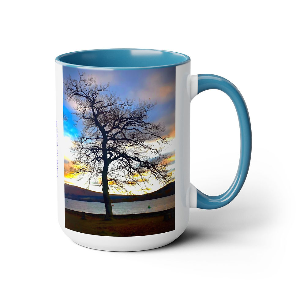Thumbnail: Two-Tone Coffee Mugs, 15oz