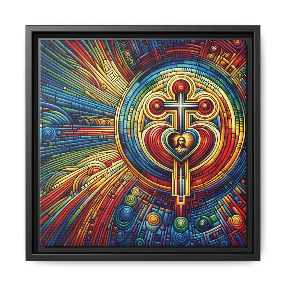 Thumbnail: Jesus: Loving Sacrifice Print on Canvas MABV2AI