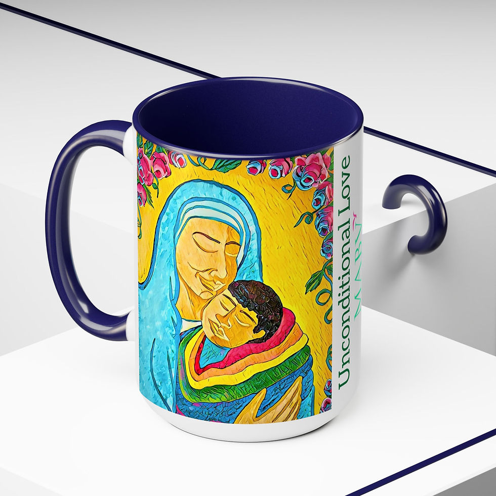 Thumbnail: Two-Tone Coffee Mugs, 15oz