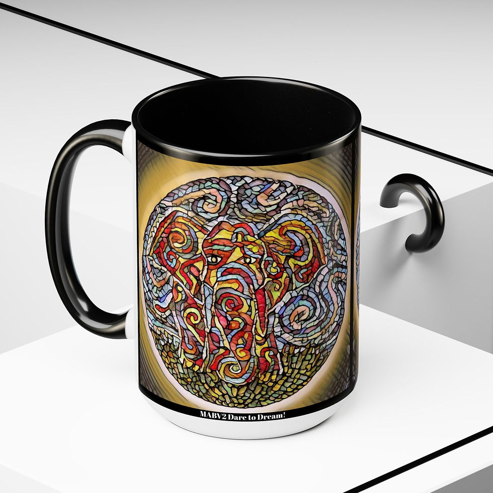 Thumbnail: Two-Tone Coffee Mugs, 15oz