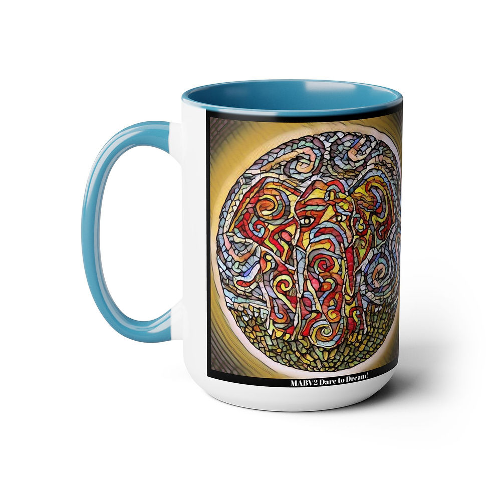 Thumbnail: Two-Tone Coffee Mugs, 15oz