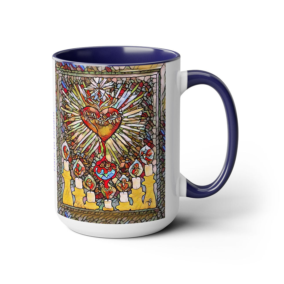 Thumbnail: Two-Tone Coffee Mugs, 15oz