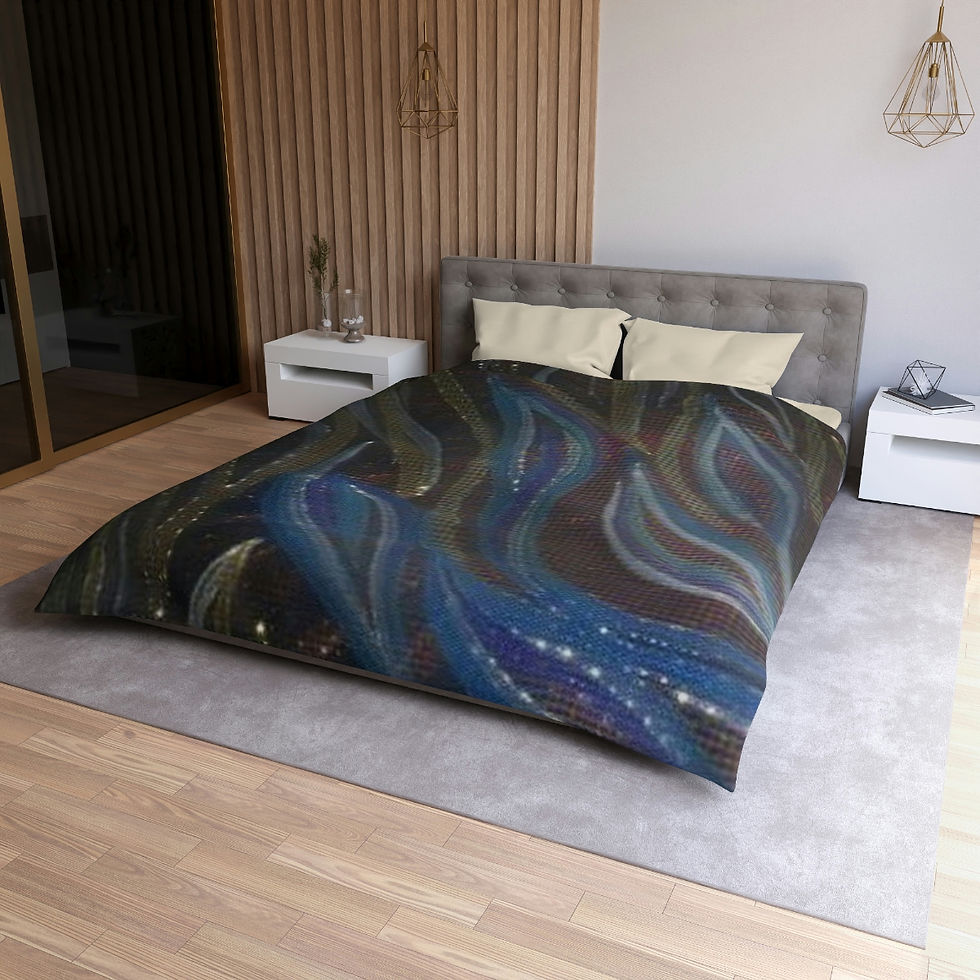 Queen Abstract Microfiber Duvet Cover