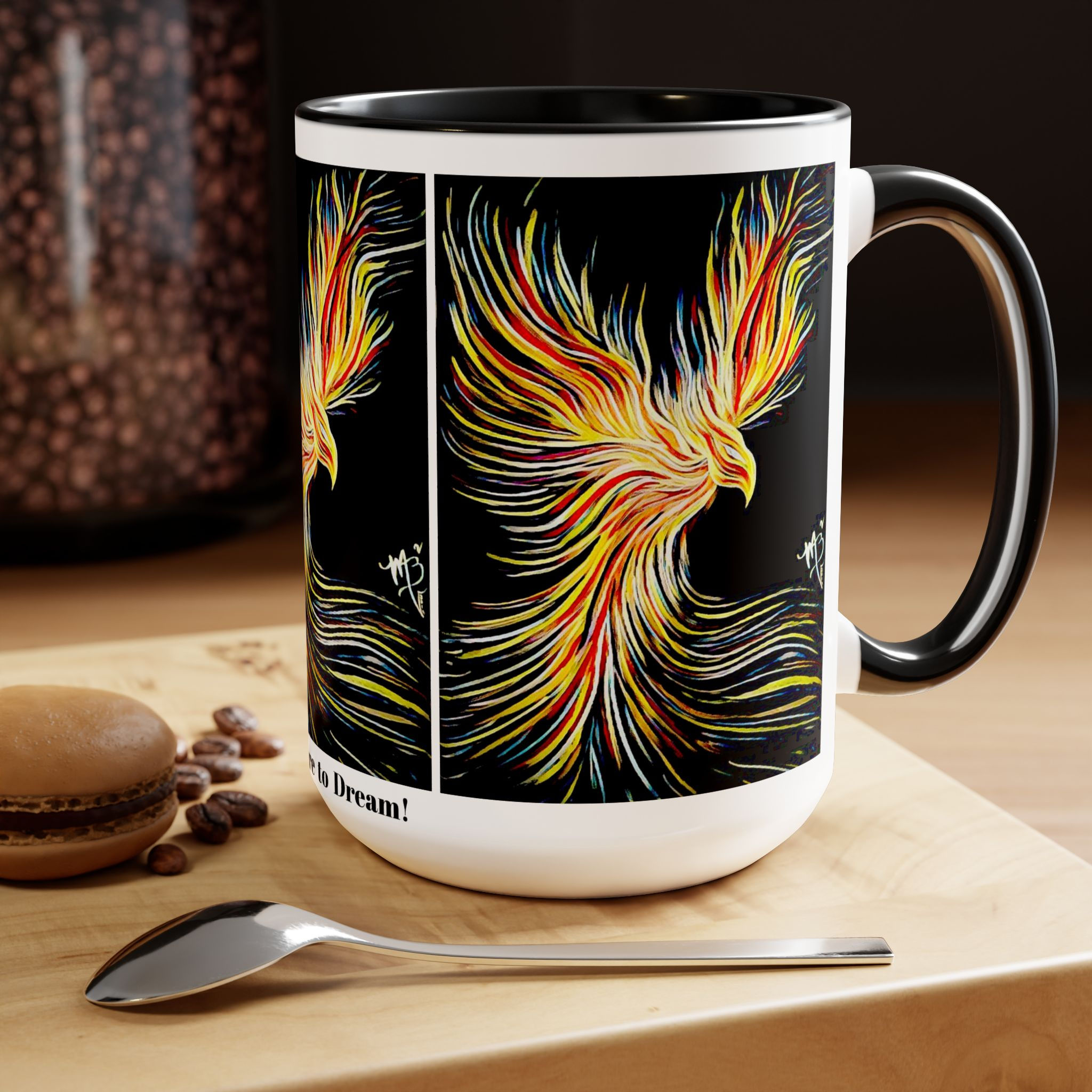 Two-Tone Coffee Mugs, 15oz