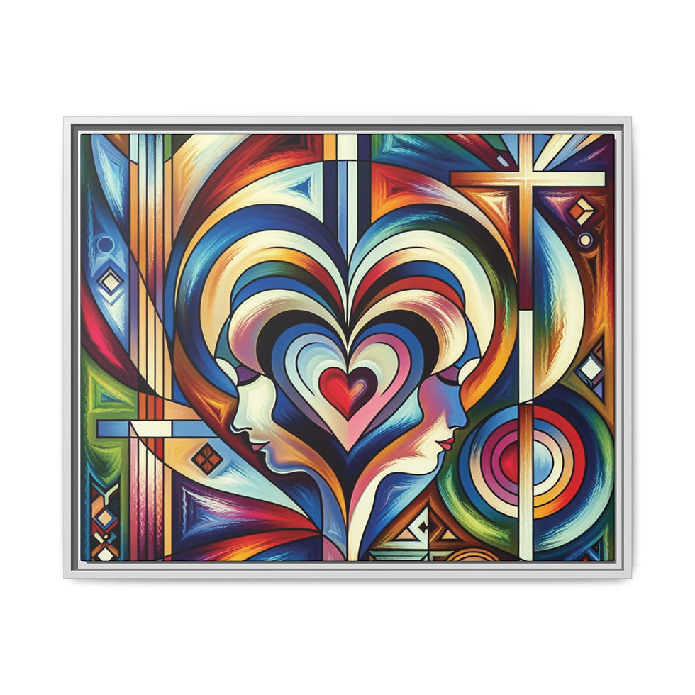 Thumbnail: Loving the Christian Faith Print on Canvas MABV2AI