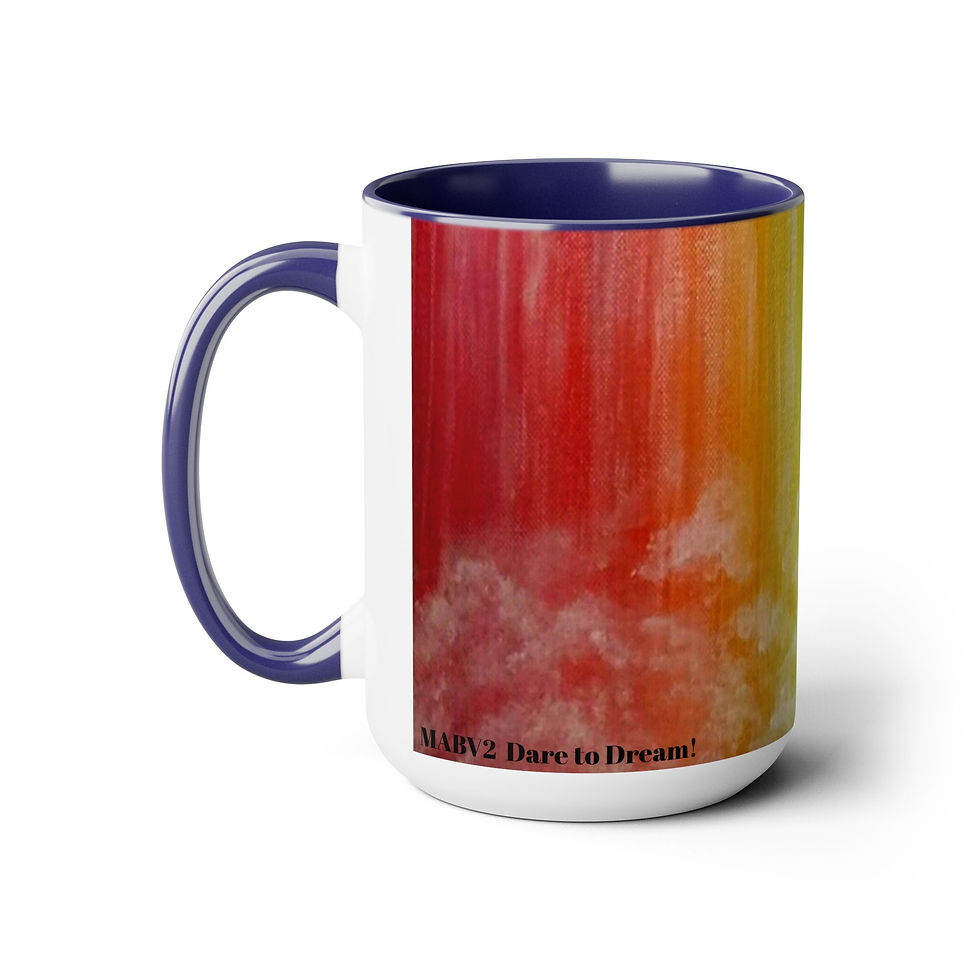Thumbnail: Two-Tone Coffee Mugs, 15oz