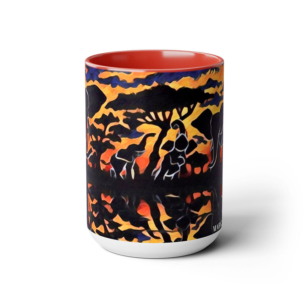 Thumbnail: Two-Tone Coffee Mugs, 15oz