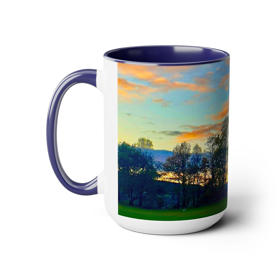 Thumbnail: Two-Tone Coffee Mugs, 15oz