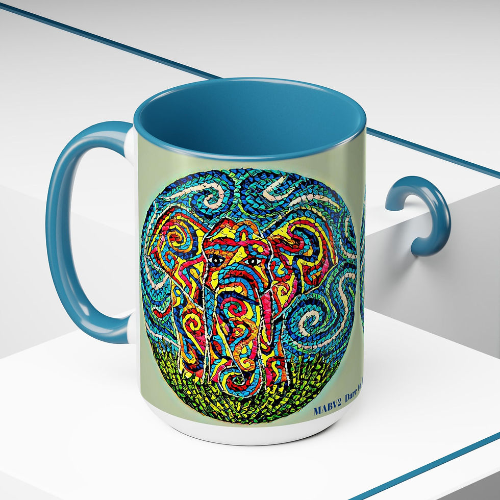 Thumbnail: Two-Tone Coffee Mugs, 15oz