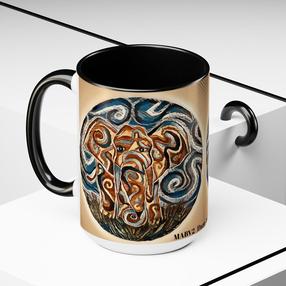 Thumbnail: Two-Tone Coffee Mugs, 15oz