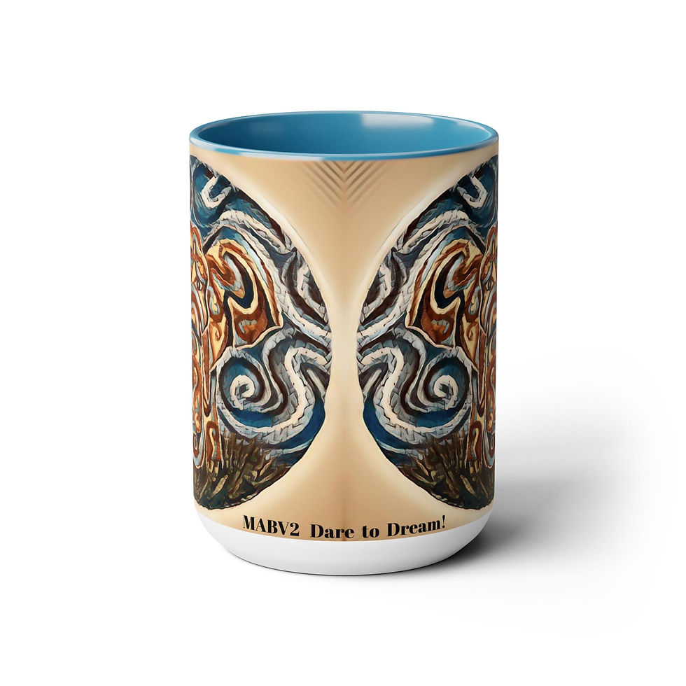 Thumbnail: Two-Tone Coffee Mugs, 15oz