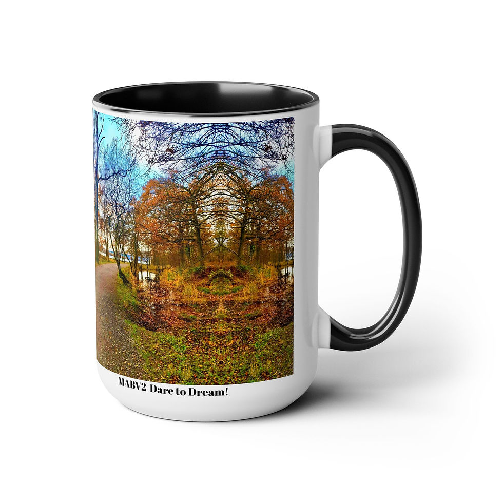 Thumbnail: Two-Tone Coffee Mugs, 15oz