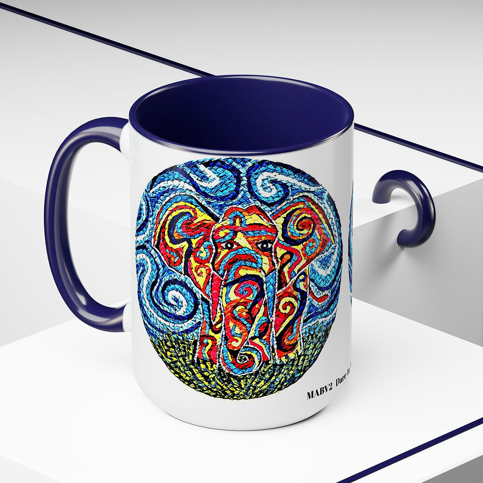 Thumbnail: Two-Tone Coffee Mugs, 15oz